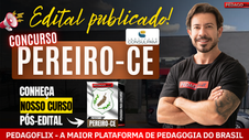 Concurso Pereiro CE 2026 com 206 vagas na Educação e preparação completa com a Pedagoflix para prova da banca Consulpam
