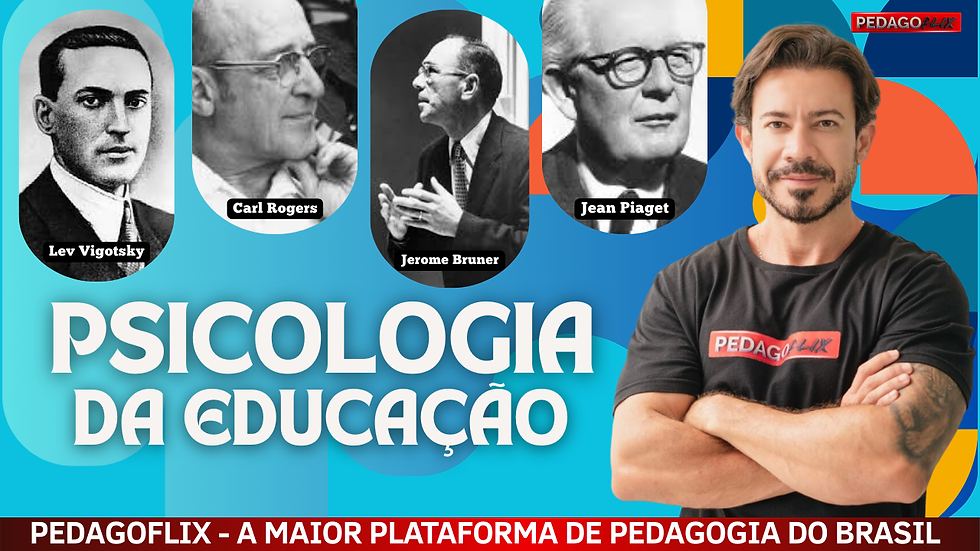 Resumo das principais teorias da Psicologia da Educação para concursos de Pedagogia com dicas práticas do Professor Alonso.