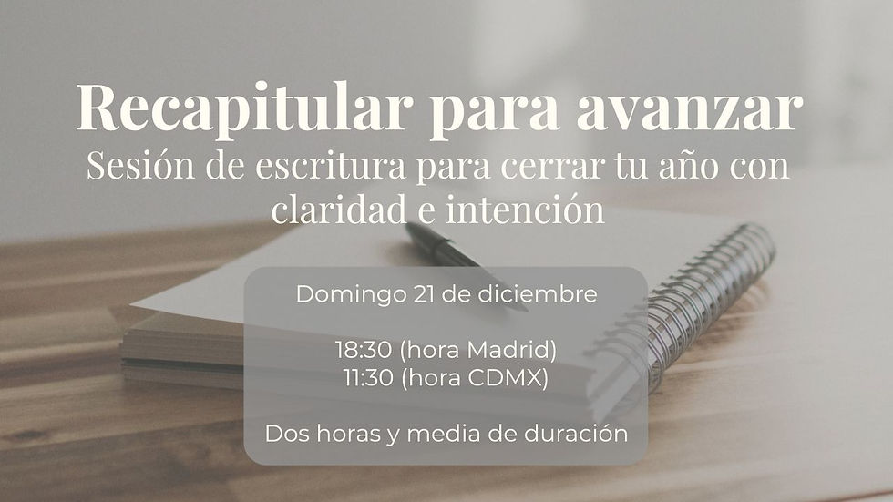 Sesión de cierre de año 2025: Recapitular para avanzar