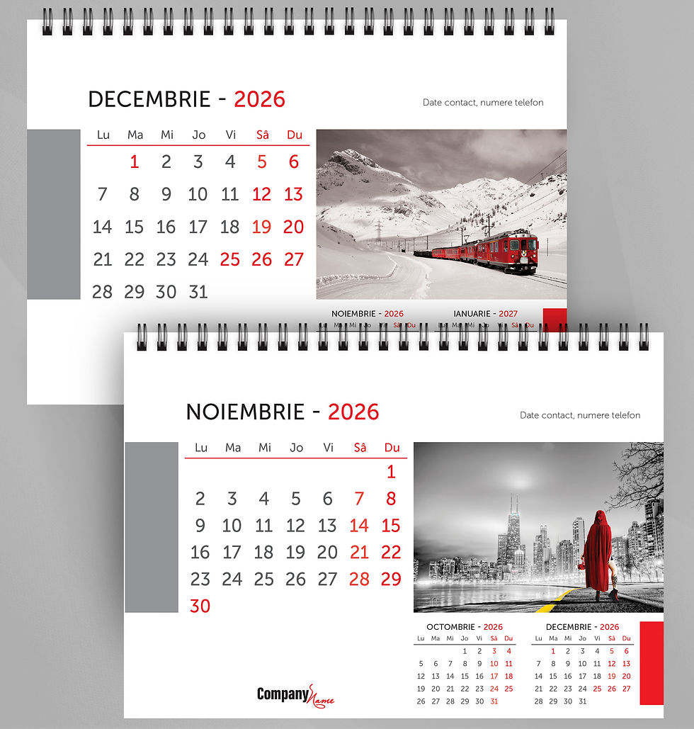 Miniatură: Calendar Triptic cu imagini - 21