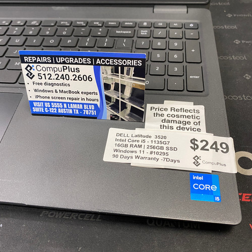 The DELL Latitude 3520 is a dependable Windows 11 laptop designed
