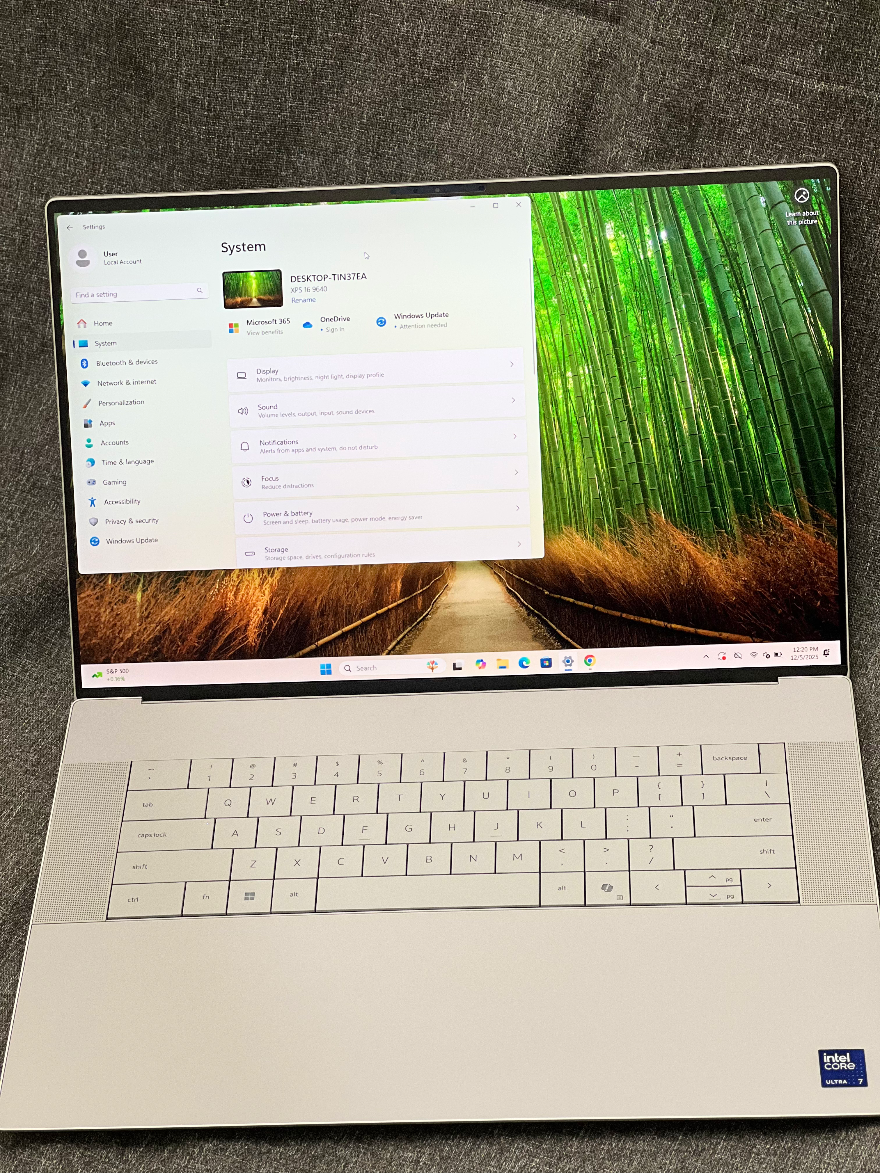 16” laptop XPS DELL - core ultra 7 - 16gb RAM - 1TB M2 - 90 days Warranty