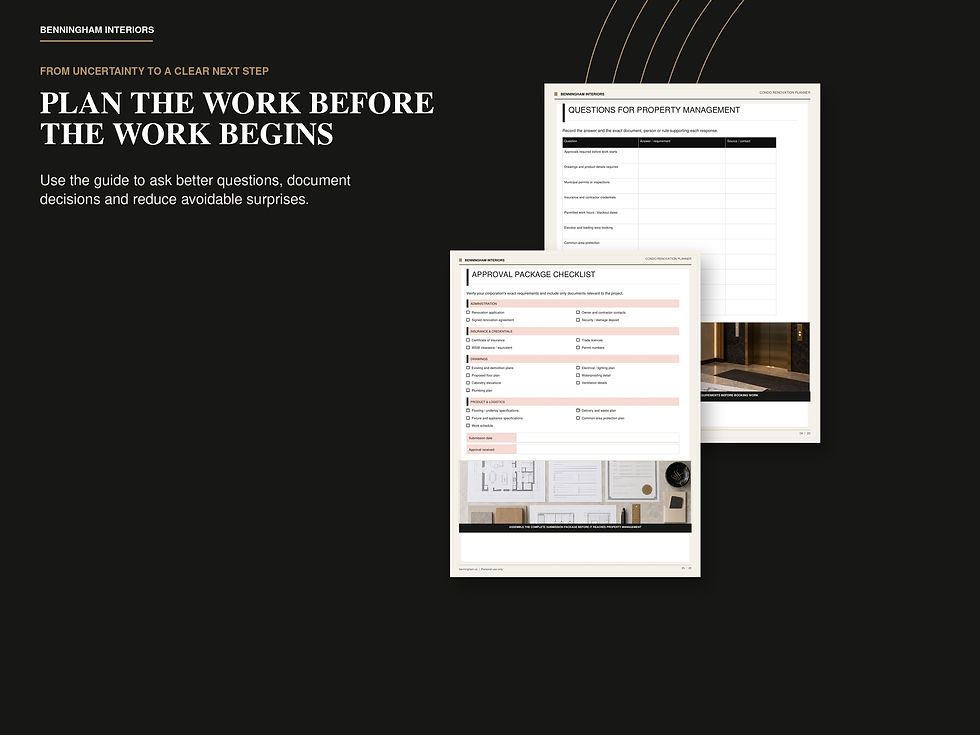 Thumbnail: Condo Renovation Planner planning-first guidance for condo owners