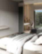 Bright eco-friendly living room at Azulis with solar-powered design and garden view in Olbia