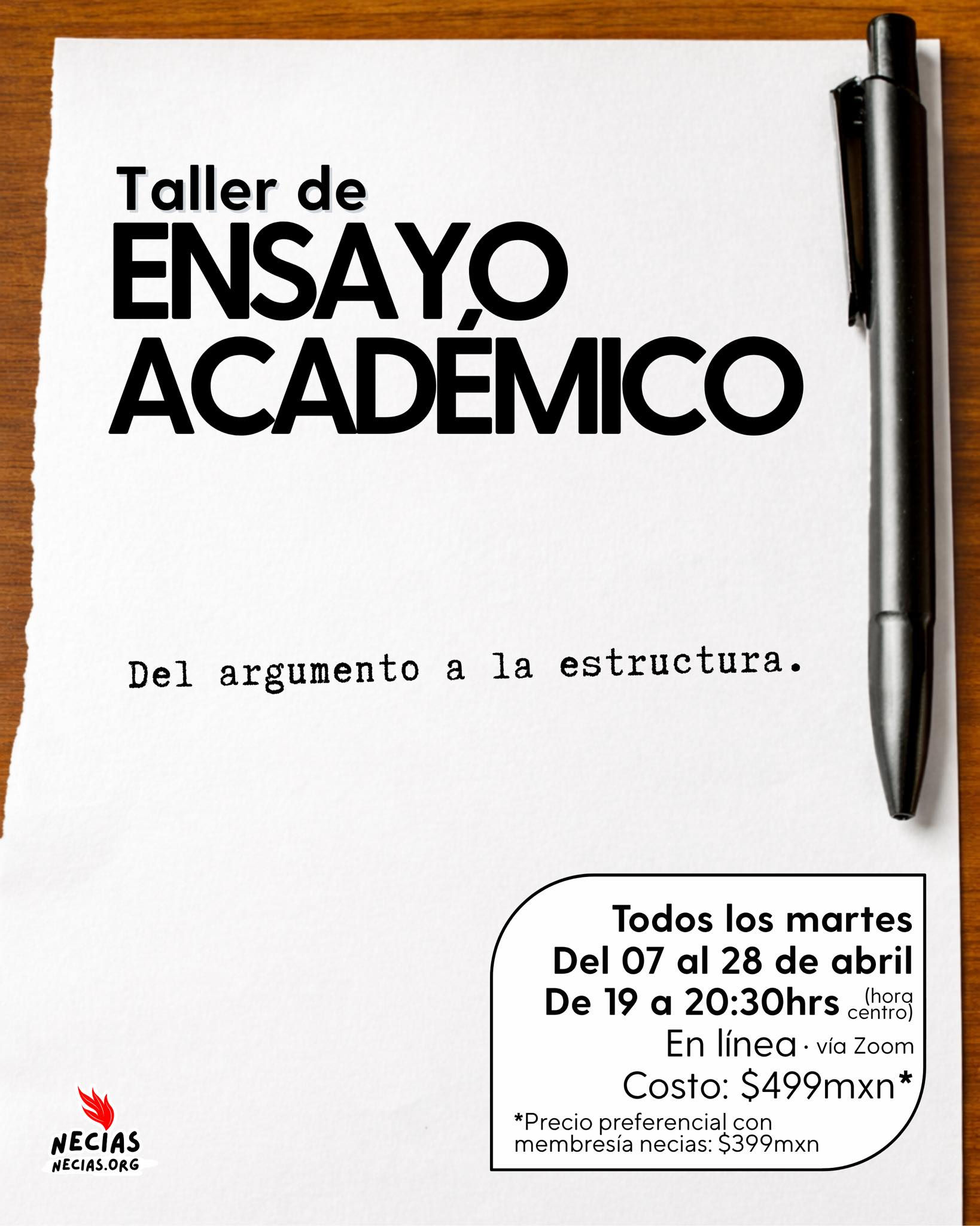 Taller de Ensayo Académico