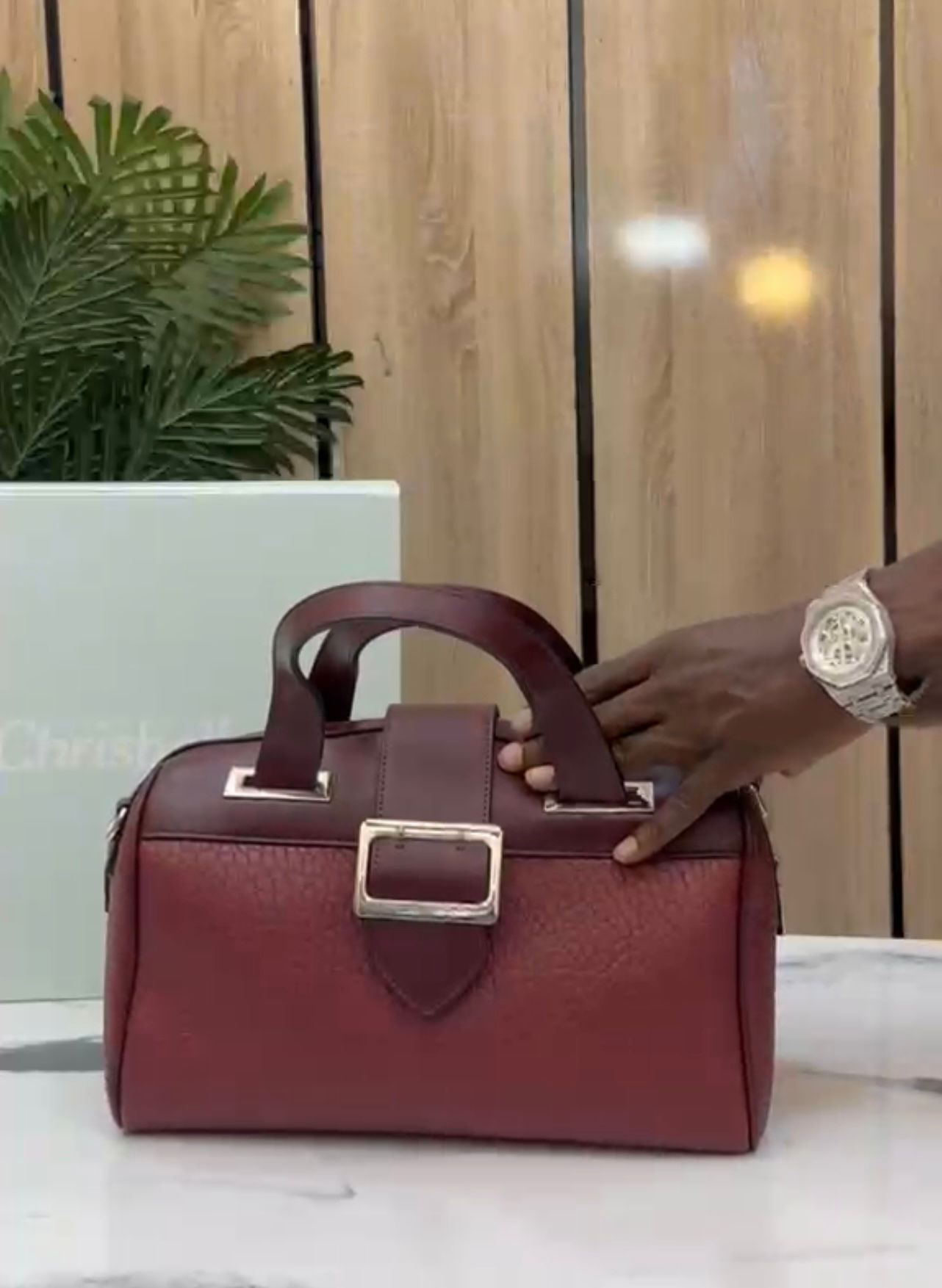 Chrisbella Premium Brown Leather Bag (Multi-Purpose )