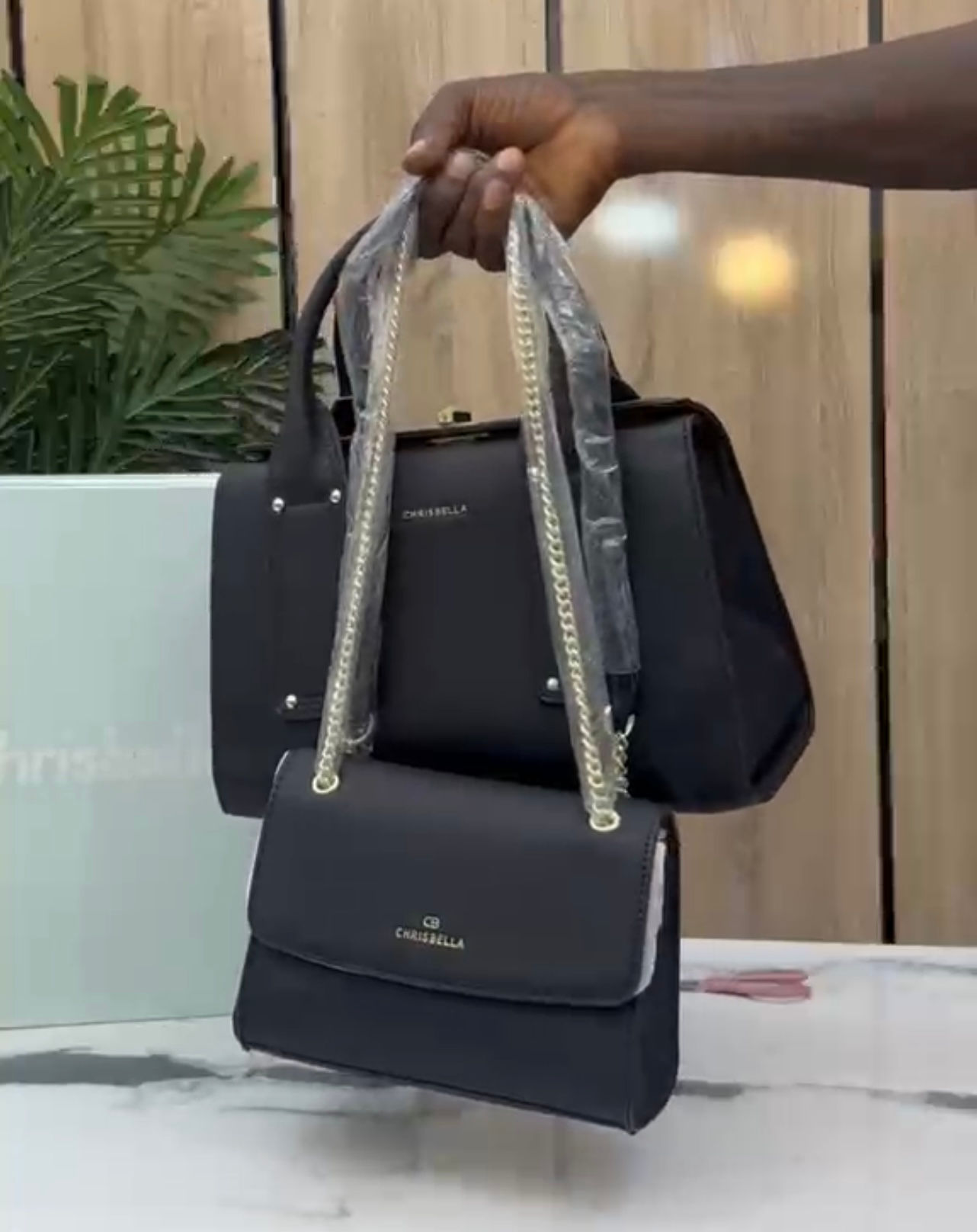 Chrisbella Black Bags (2 in 1)