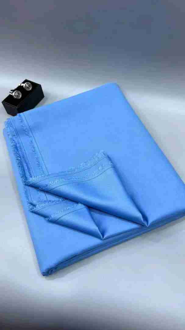 Olive Green Exclusive Plain Cashmere Senator Fabric — Per Yard