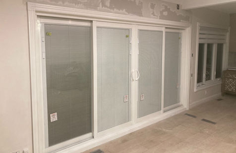 PATIO DOOR WITH BLINDS