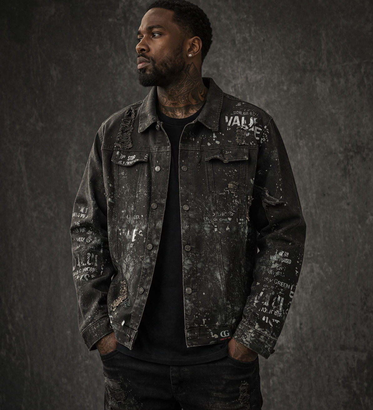 “The Story Was Purchased” — One of One XL Denim Jacket