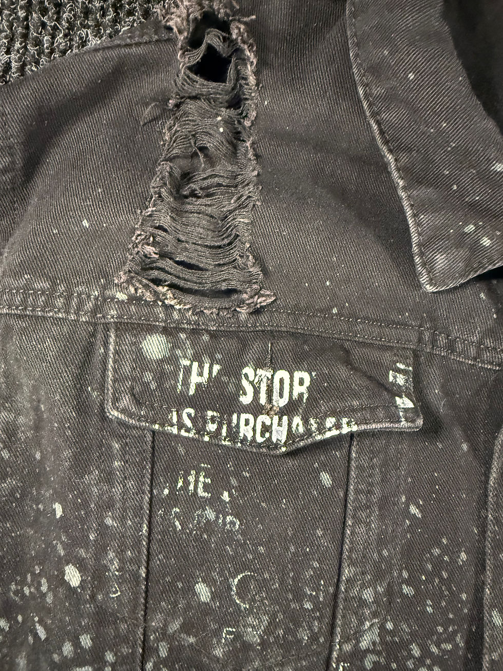 Thumbnail: “The Story Was Purchased” — One of One XL Denim Jacket
