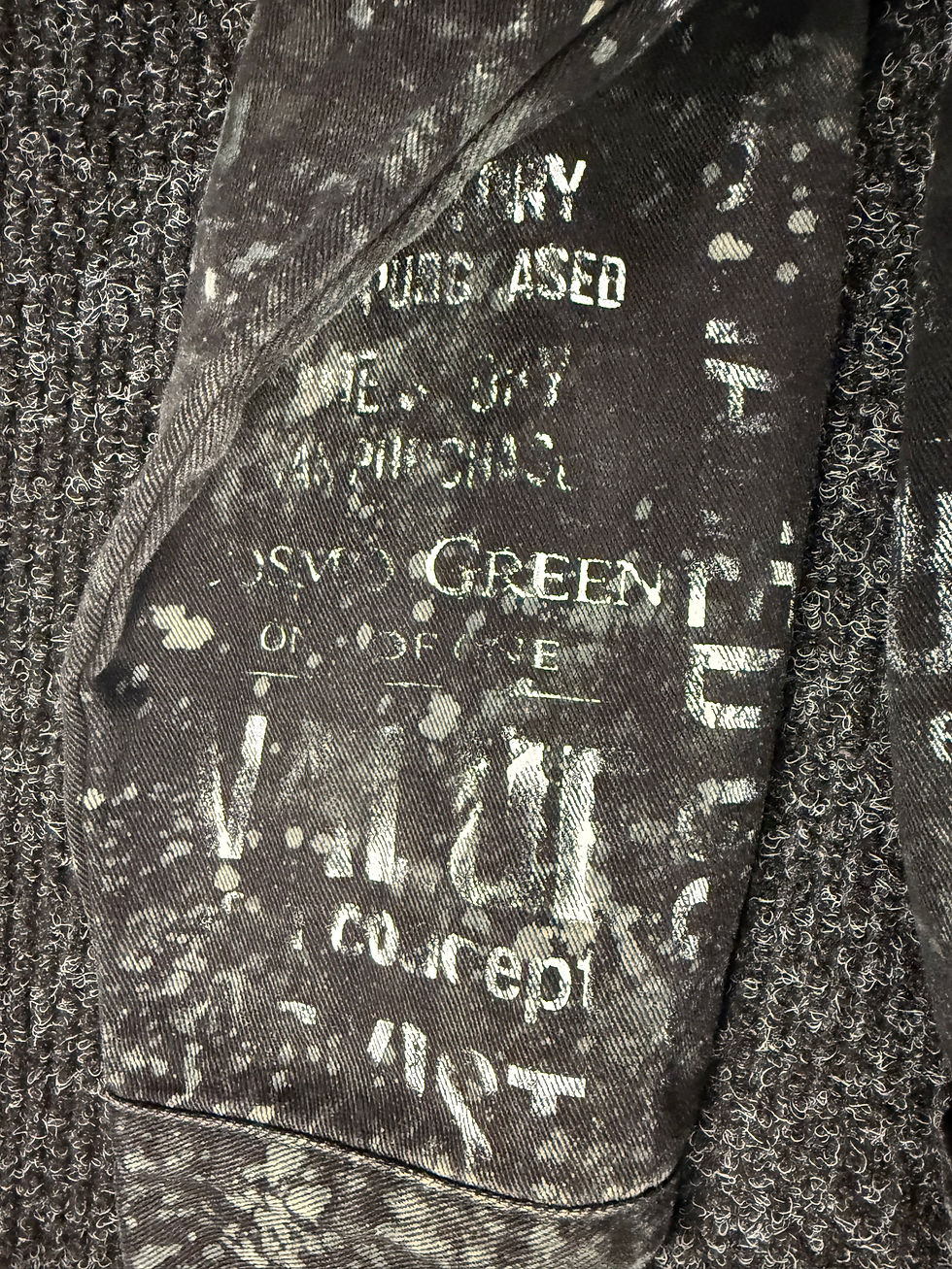 Thumbnail: “The Story Was Purchased” — One of One XL Denim Jacket