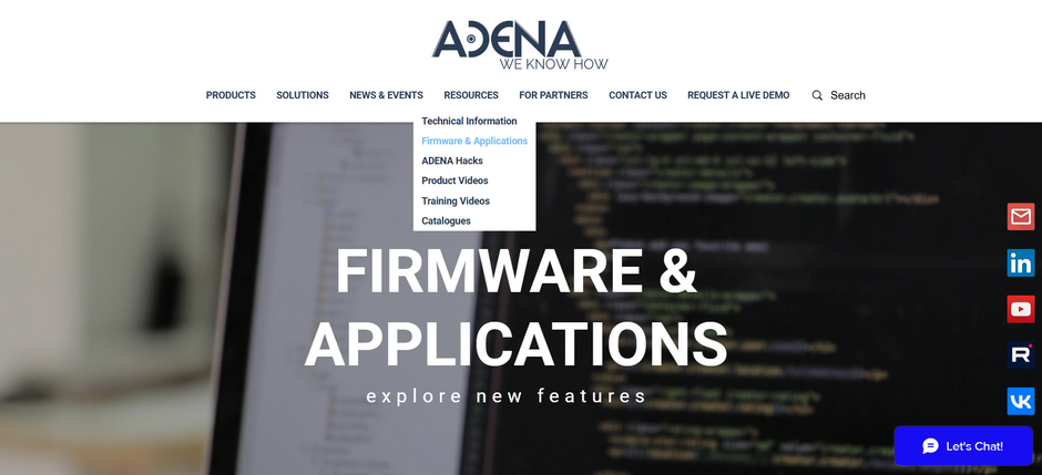 Con ADENA: ¿Cómo actualizar el firmware de los dispositivos AREC?