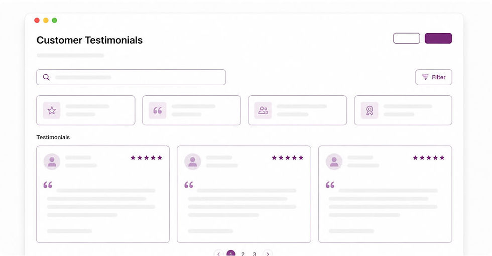 Customer review section building trust through florist testimonials and success stories.