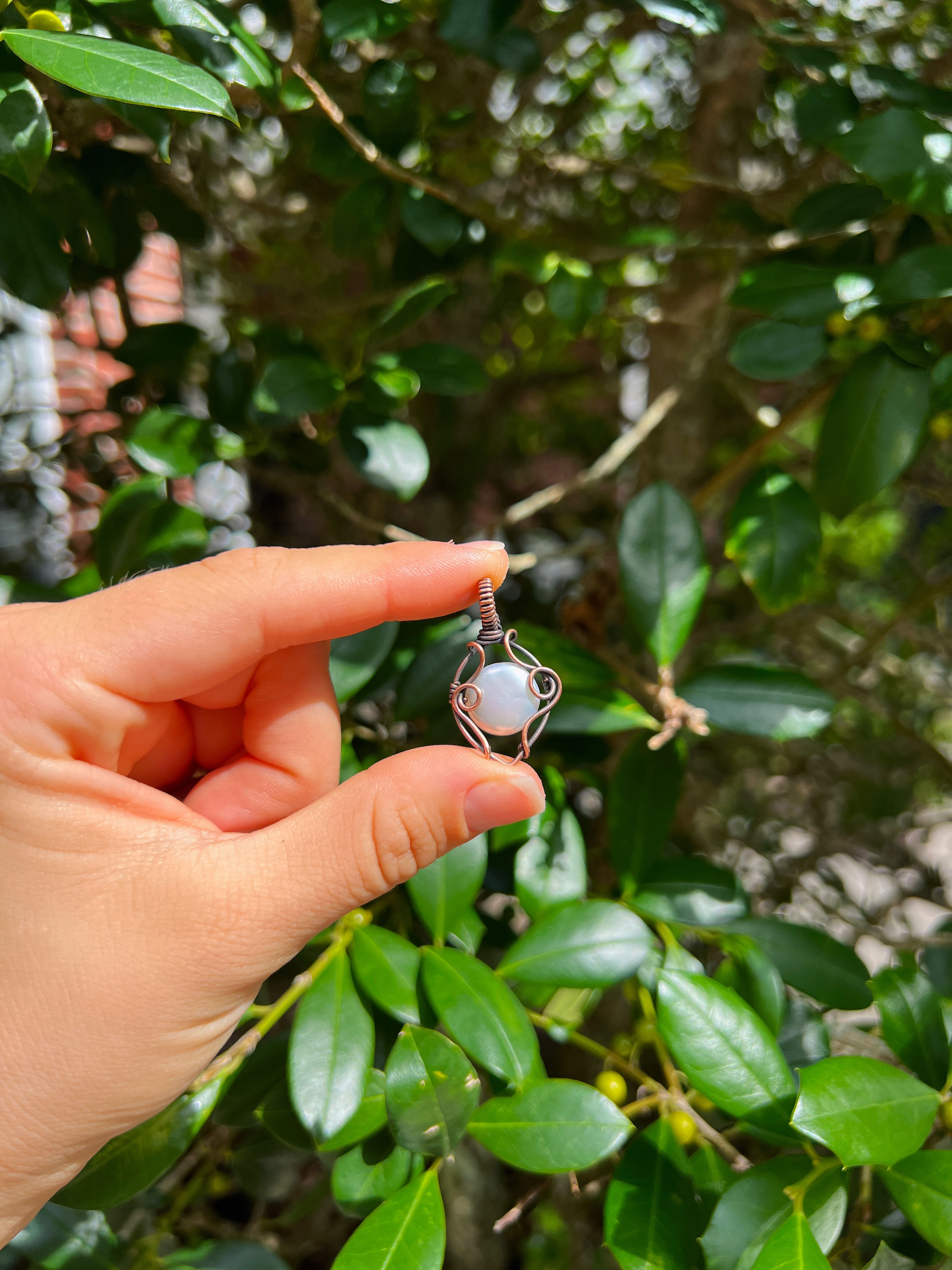 Pearl Copper Mini Pendant