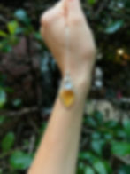 Thumbnail: Citrine Agate & Pearl Silver Pendant