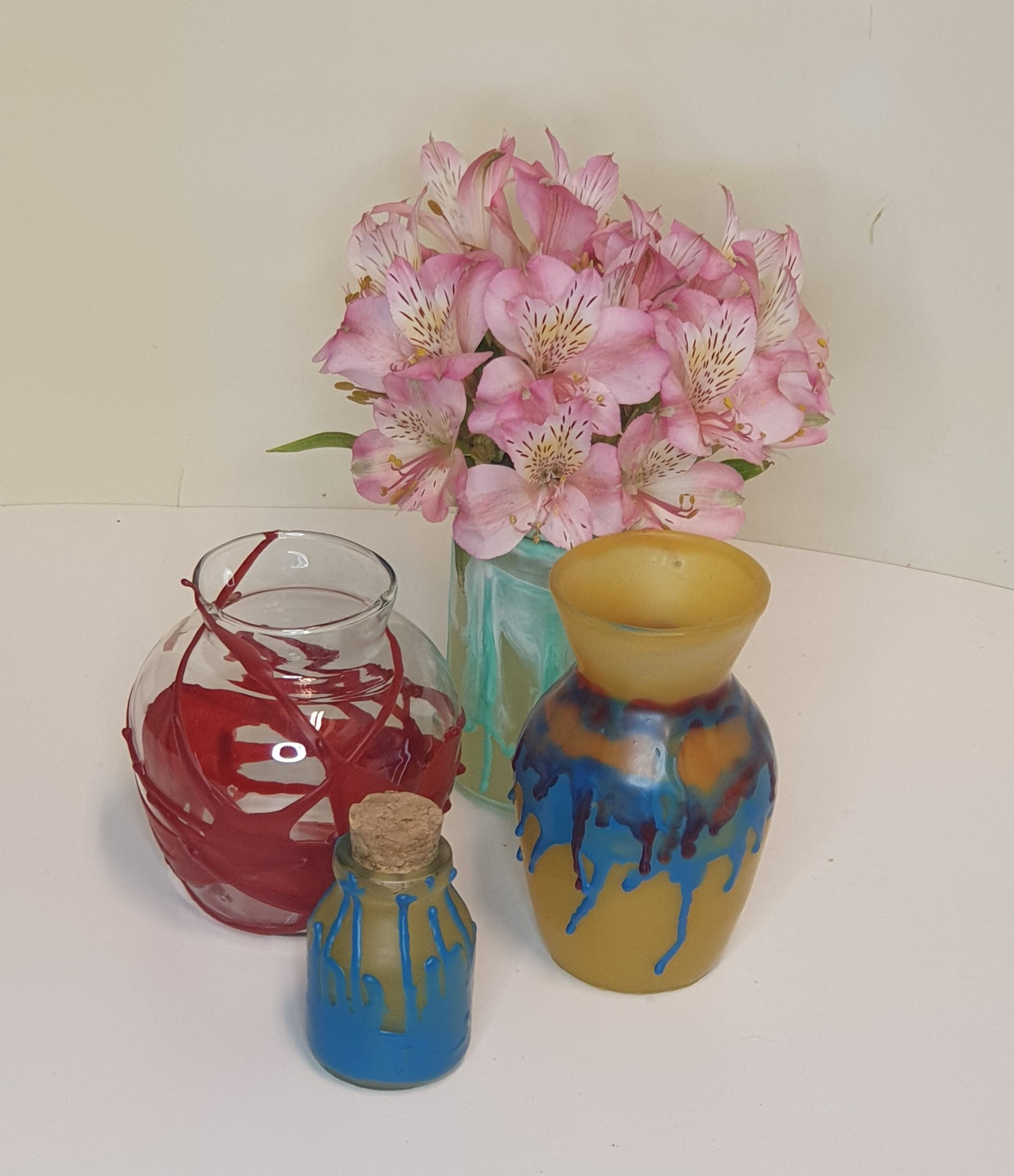 Vasos com Encáustica