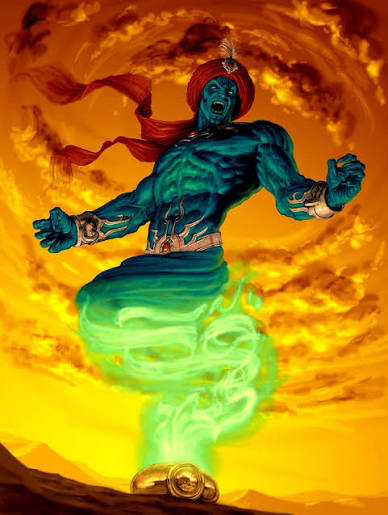 Genie the Spiritual Monster, by Iqbal Mohamed
