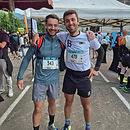 Dorian sur le marathon de Annecy