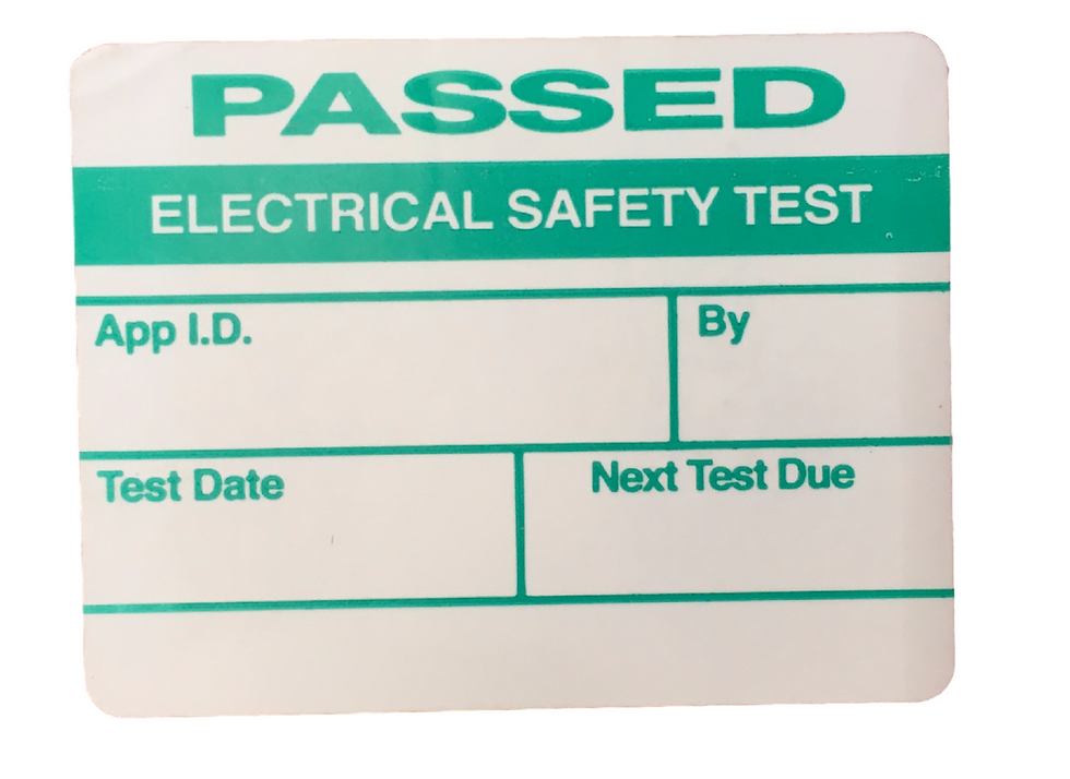 PAT Testing label