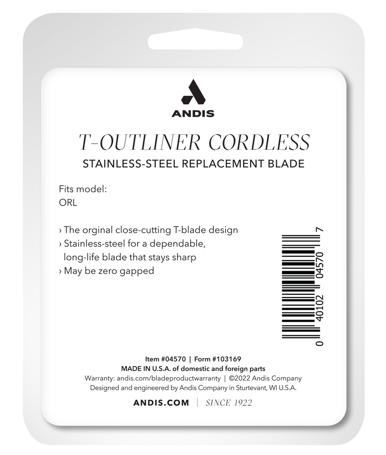 Thumbnail: ANDIS T OULINER BLADE - STAINLESS STEEL - CORDLESS
