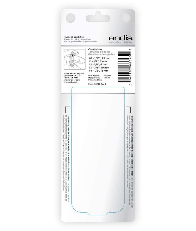 Thumbnail: Andis Magnetic Guards - 5 Comb Set - Small
