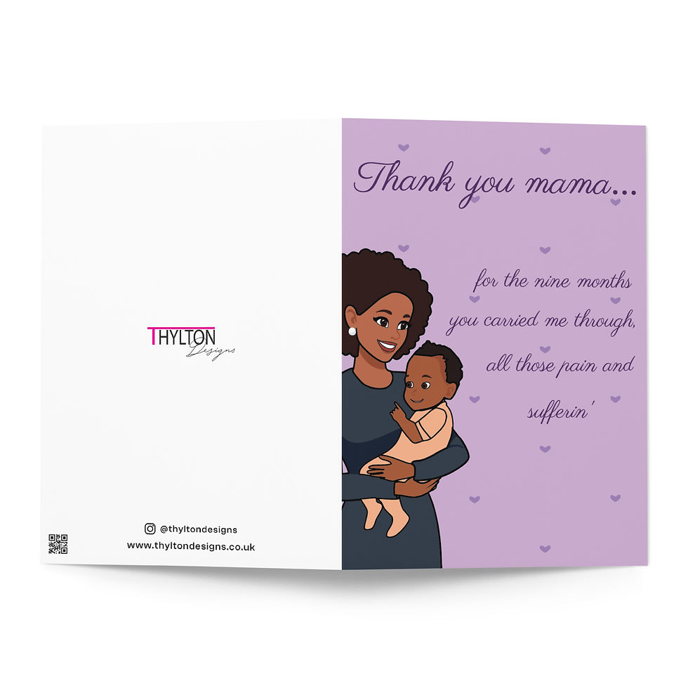 Thumbnail: Thank you Mama - Purple/Dark skin