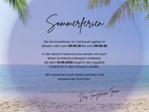 Sommerferien 2026 !