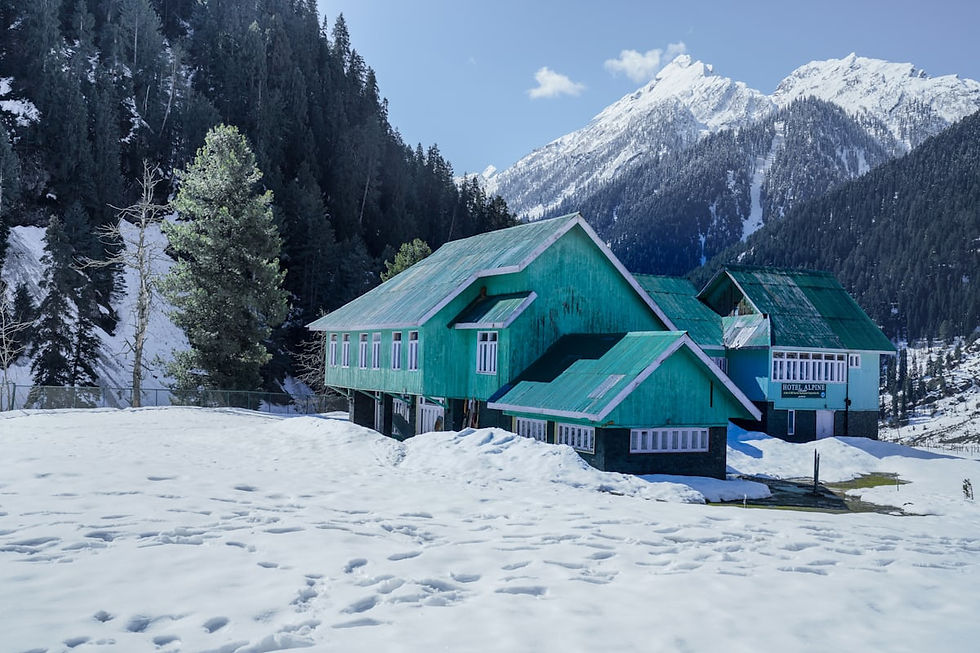 Kashmir gulmarg snow view