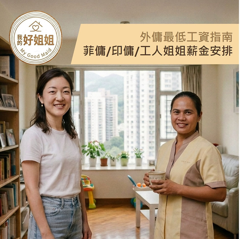 外傭最低工資、膳食津貼及僱主開支一覽|我的好姐姐