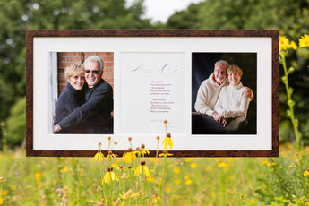 framed with a photograph