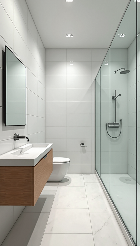 Modern bathroom renovation in Mississauga by Paul's Renovation