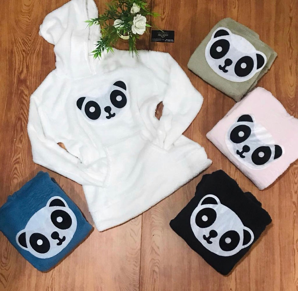 Miniatura: Blusa Quentinha Panda | Atacado mínimo 6 peças 
