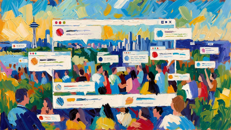 Seattle citizens communicating via the Help Seattle platform