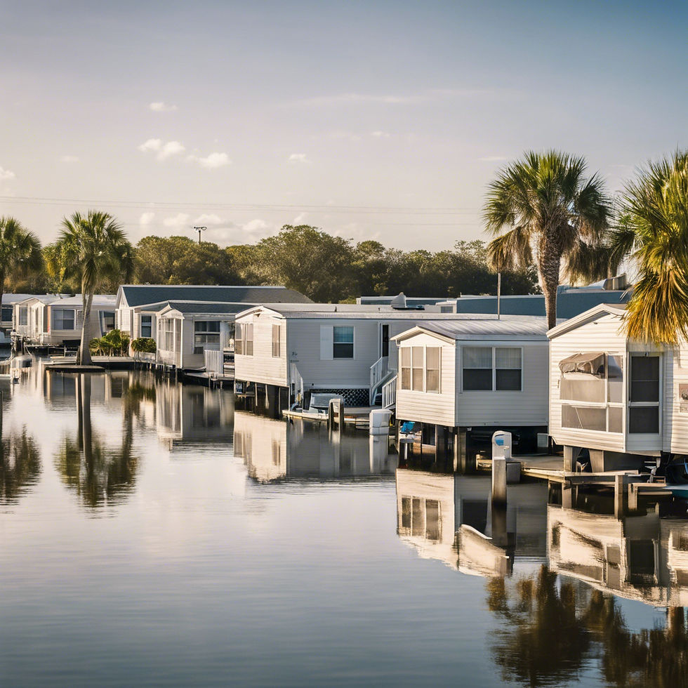 mobile home on Florida Coast