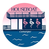 Logo della casa galleggiante Camargue
