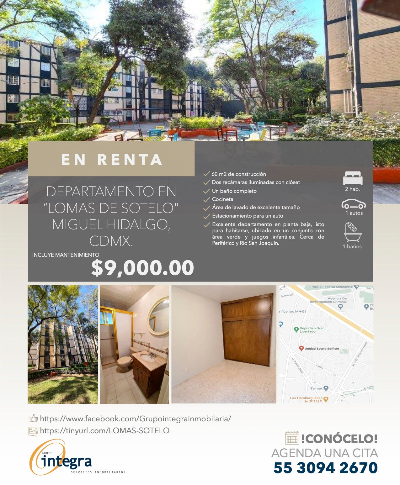 DEPARTAMENTO EN “LOMAS DE SOTELO" MIGUEL HIDALGO, CDMX.