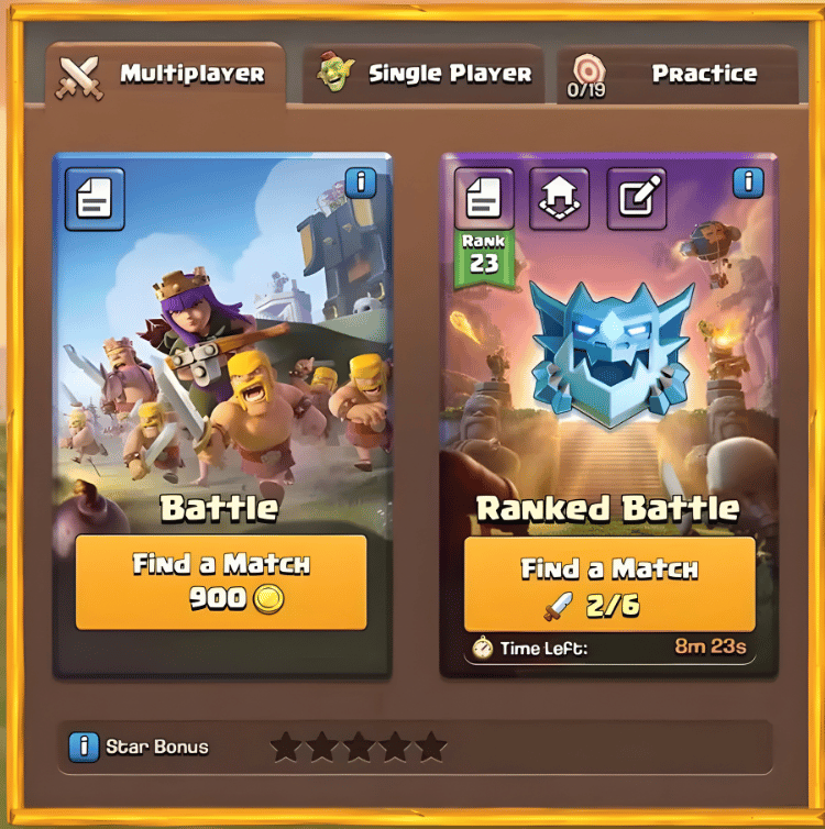 Battle Mode and Ranked Battle Mode