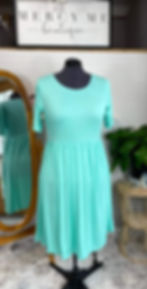 Mint Plus Size Midi Dress