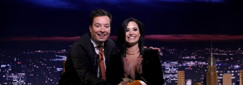 Demi Lovato no The Tonight Show with Jimmy Fallon (30/10)