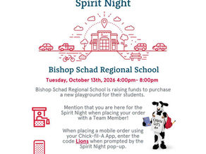 Spirit Night - Tuesday, 10/13/26