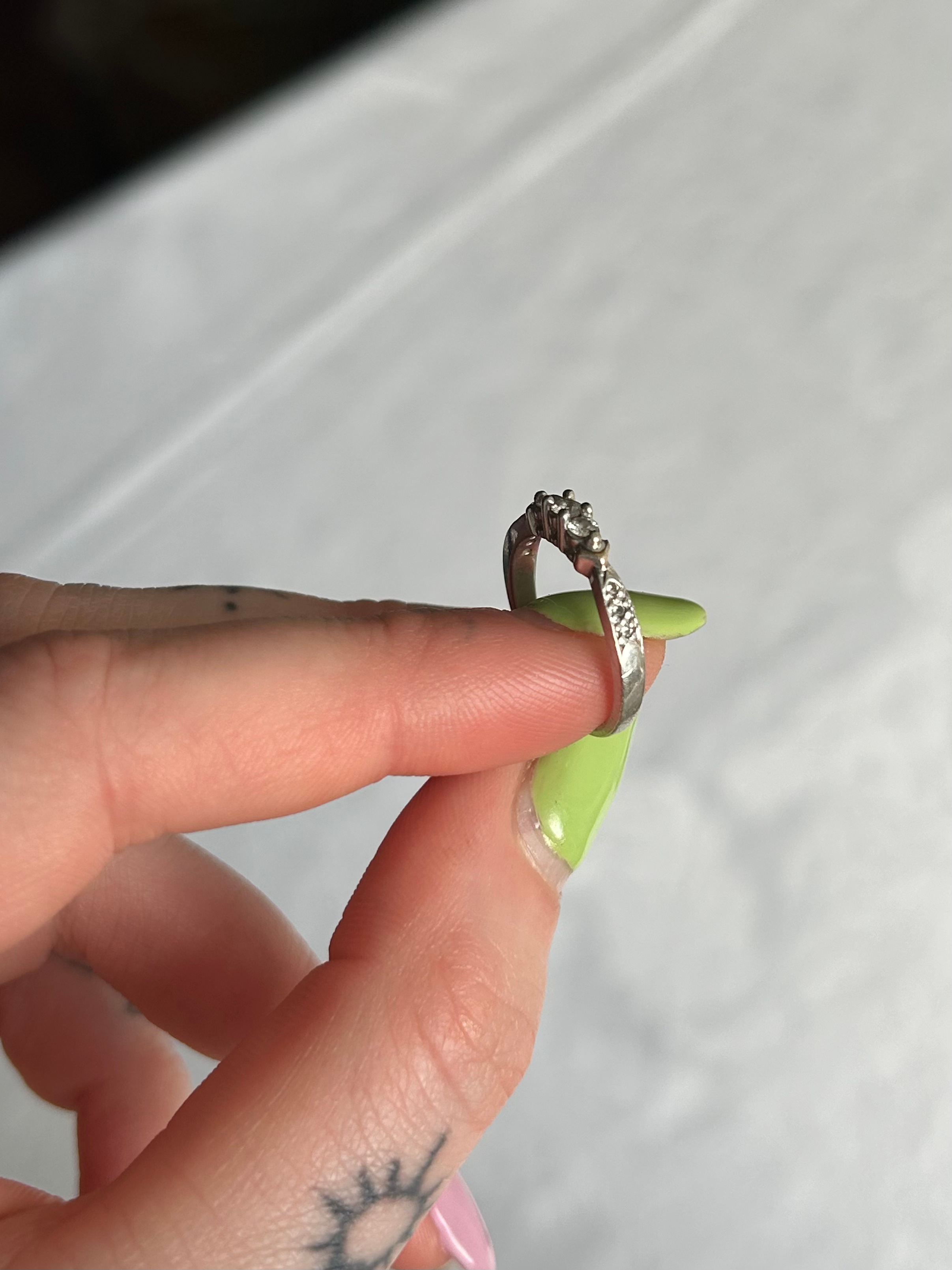 White Gold and Diamond Ring