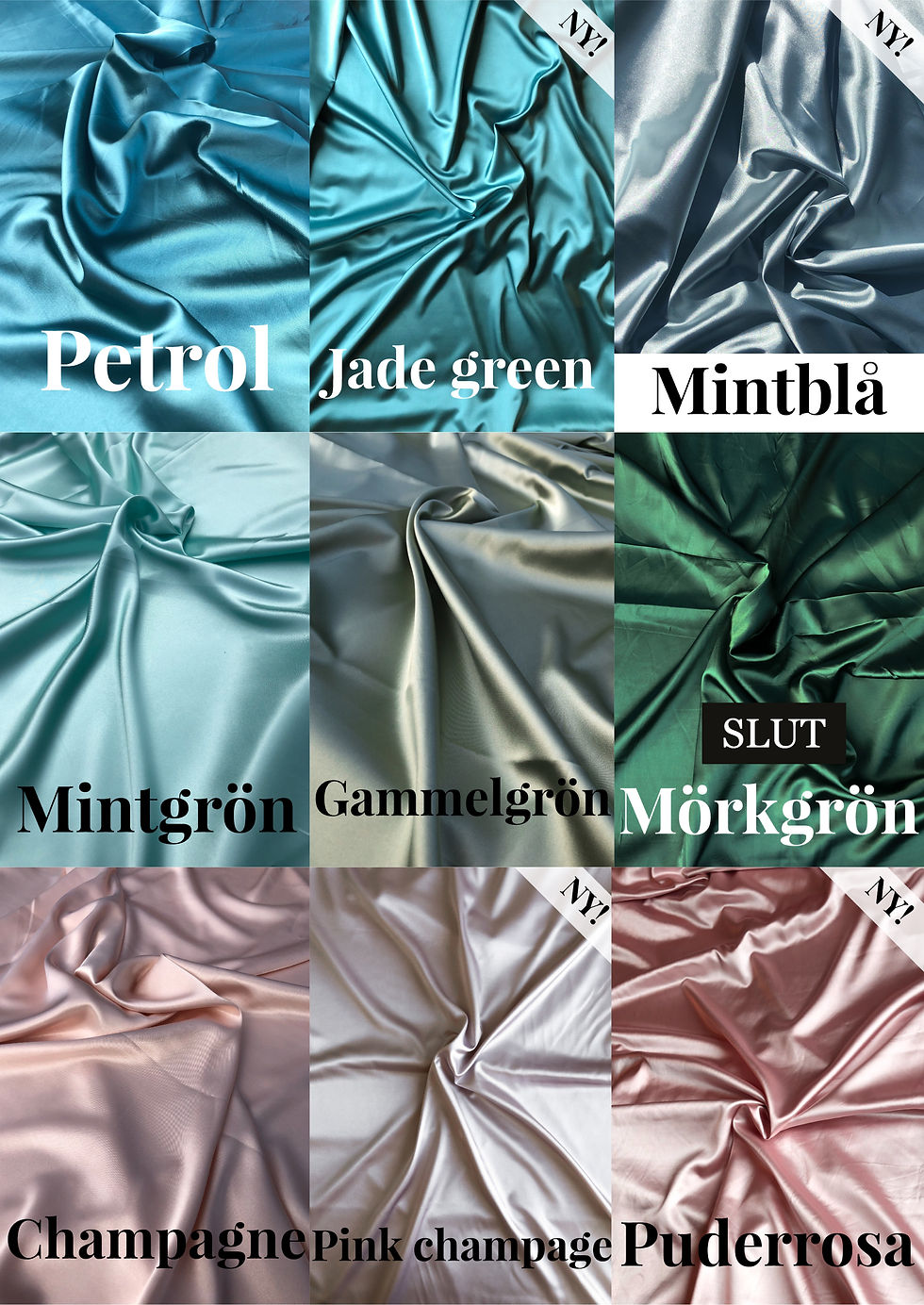 Miniatyrbild: Polyestersatin Scarf 85x85cm