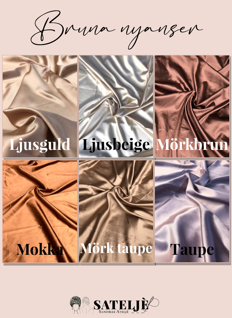 Miniatyrbild: BASIC Polyestersatin scrunchies