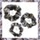 Miniatyrbild: BASIC Polyestersatin scrunchies "Brun abstrakt"