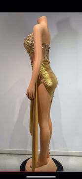 Thumbnail: Golden diamond dress special occasion 