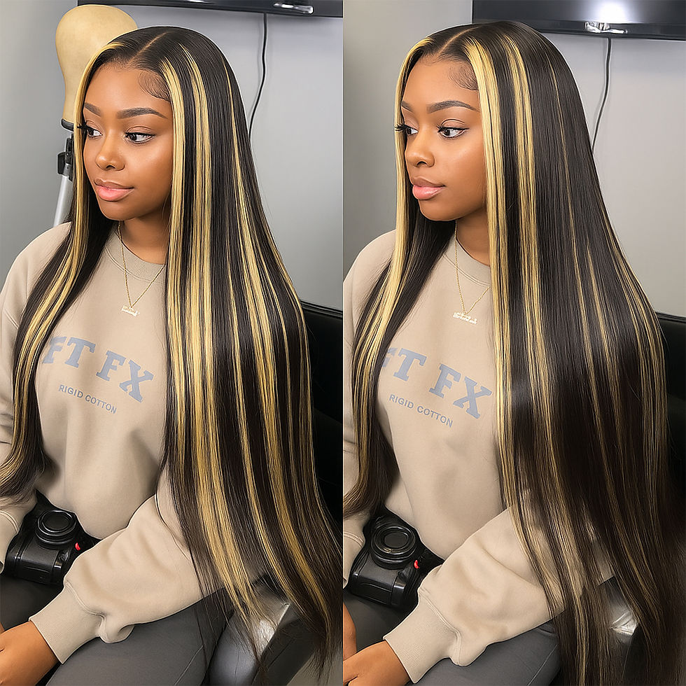 Thumbnail: 30 Inch 1B/27 Colored Highlight Human Hair Wig 13x4 Hd Lace Front Human Hair Wig