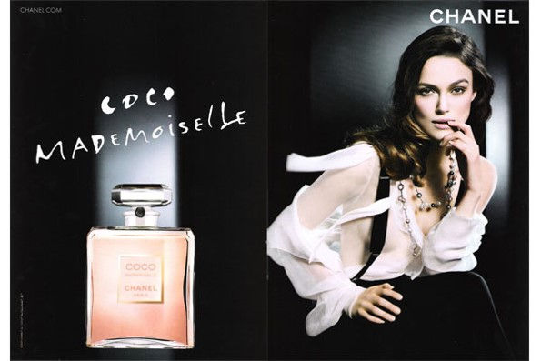 Chanel campaign for the fragrance 'Coco Mademoiselle' featuring Kiera Knightley