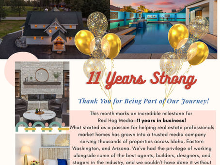 Celebrating 11 years of Red Hog Media—Thank You!