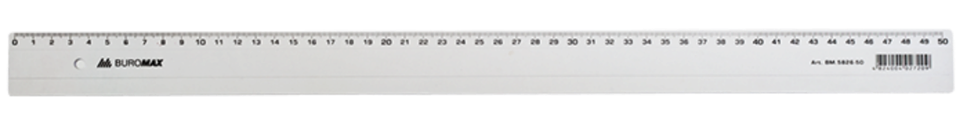 Лінійка пластикова прозора 30см, в блістері